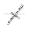 2015 Simple Casting Stainless Steel Cross High Quality Silver Jesus Piece Pendant Chirstmas Crucifix Pendant